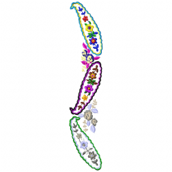 Flowers And Tree Embroidery Design 9